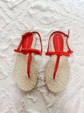 Stuart Weitzman Felicity Slingback Espadrille Sandal Size 8